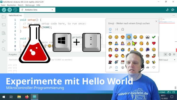 Youtube Video: Experimente mit Hello World
